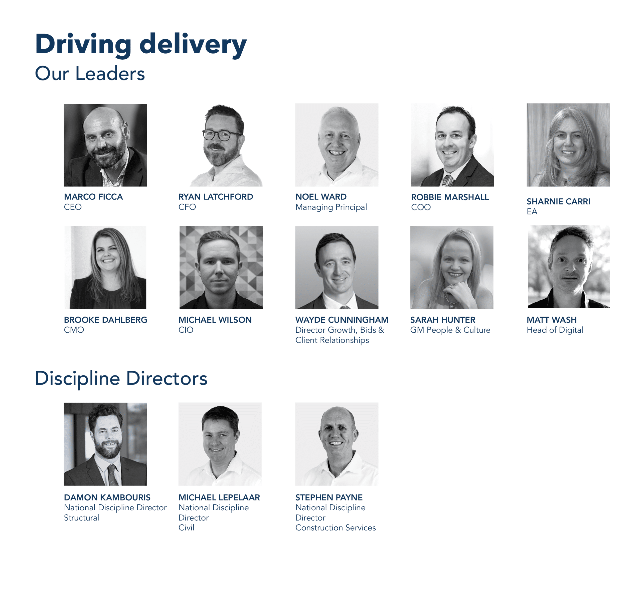ADG Australian Leadership Team