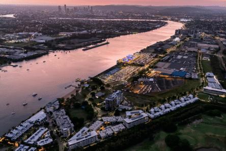 Northshore Hamilton Evening Aerial